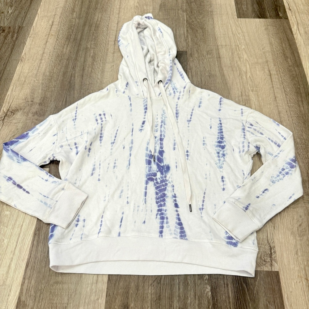 Rails Murray Cloud Tie Dye Hooded Sweatshirt Womens XS Cropped